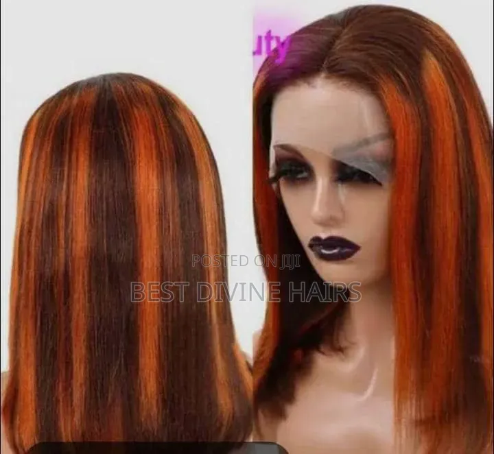10" Full Frontal Bob Wig 
 Human Hair