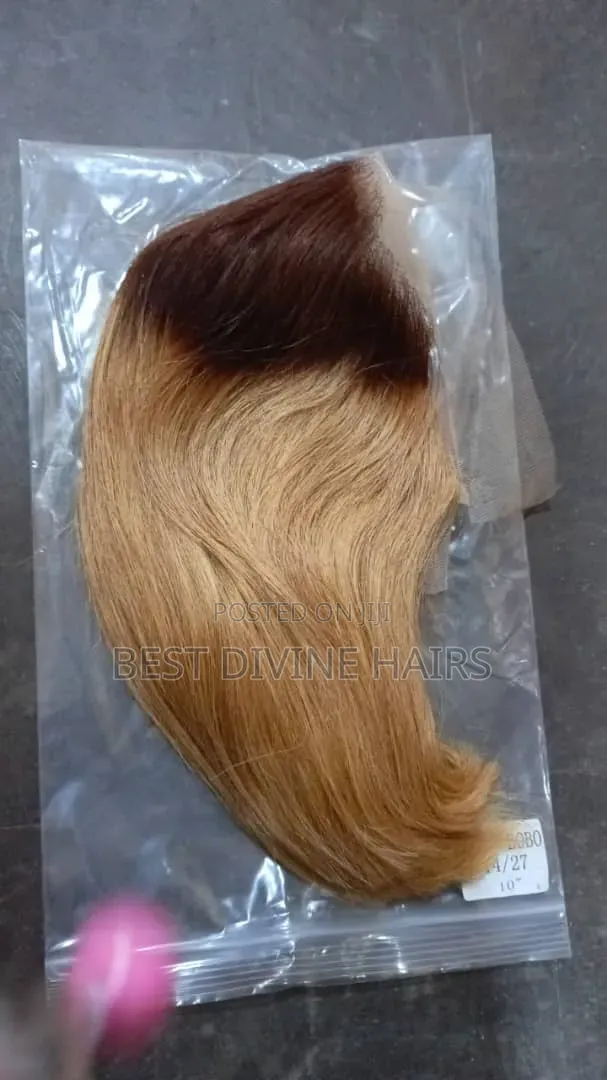 10" Full Frontal Bob Wig 
 Human Hair