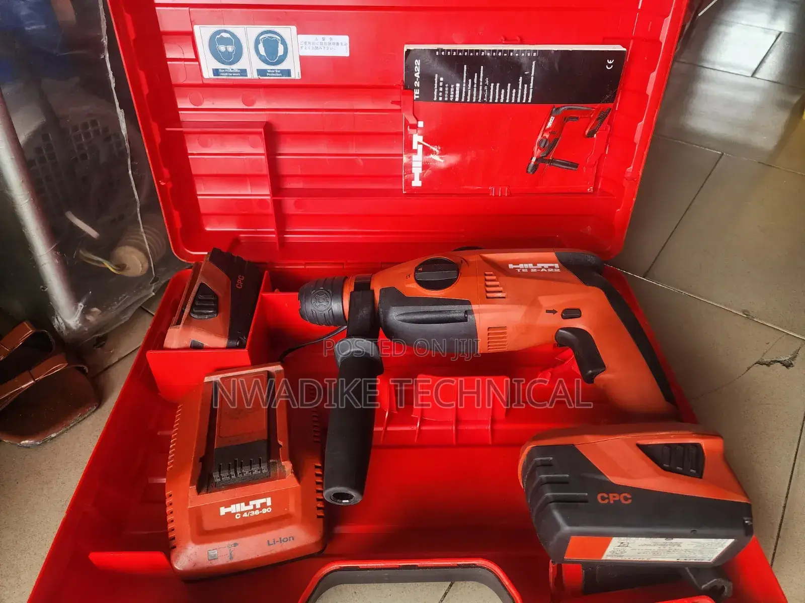 Hilti TE 2-22 Cordless SDS- Plus Rotary Hammer Drill Kit(22V)