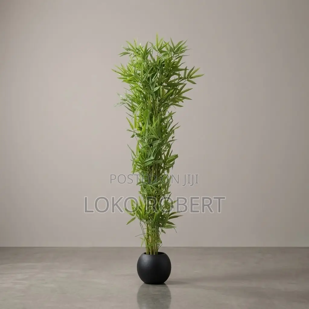 Stunning Artificial Flower Blue Blossom Floor Plant in Luxury Vase