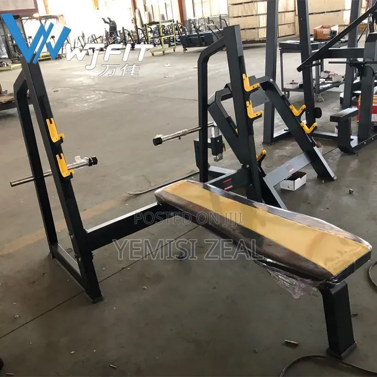 German Fitness Olympic Weight Lifting Bench Press With Free Gym Gloves