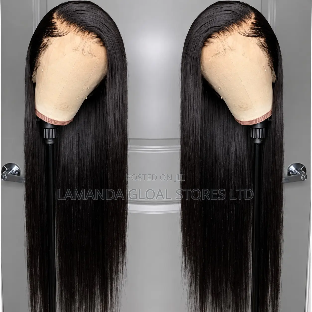 Long Silky Straight Middle Part HD Lace Front Human Hair Wig