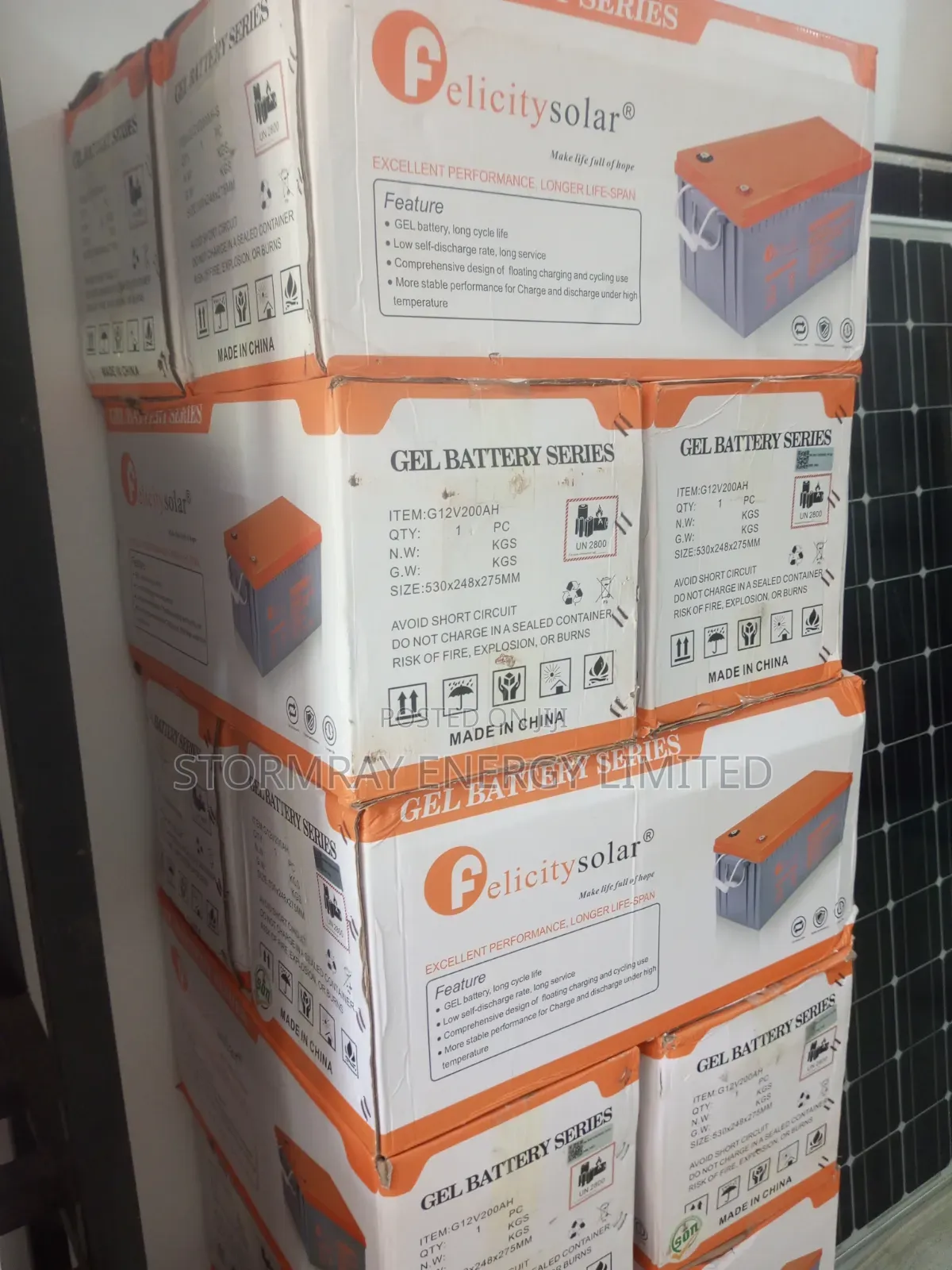 200Ah Felicity Gel Battery