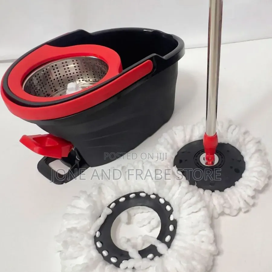 Foot Pedal-Operated Rotating Spin Mop Bucket Set