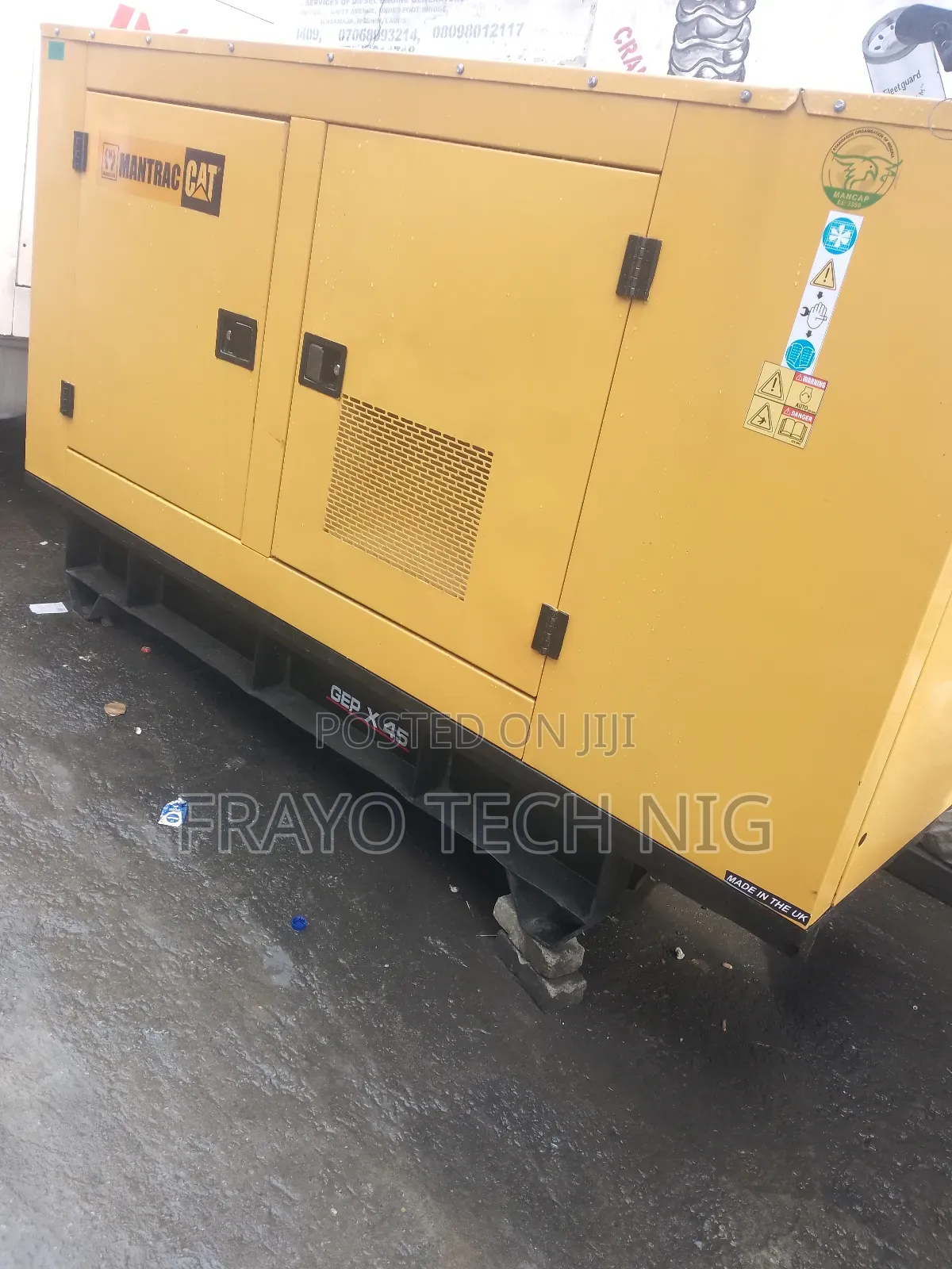 45kva Mantrac Generator 1000 Series