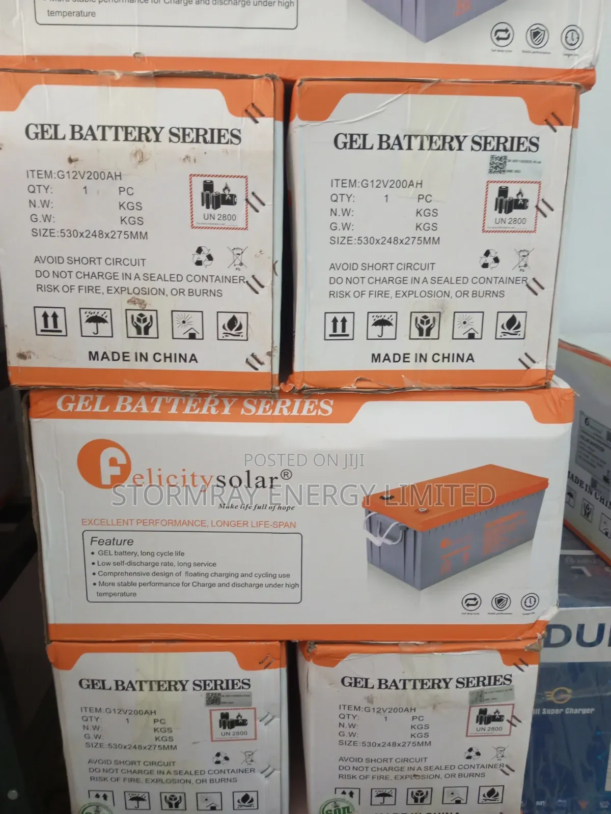 Felicity 200Ah Gel Battery