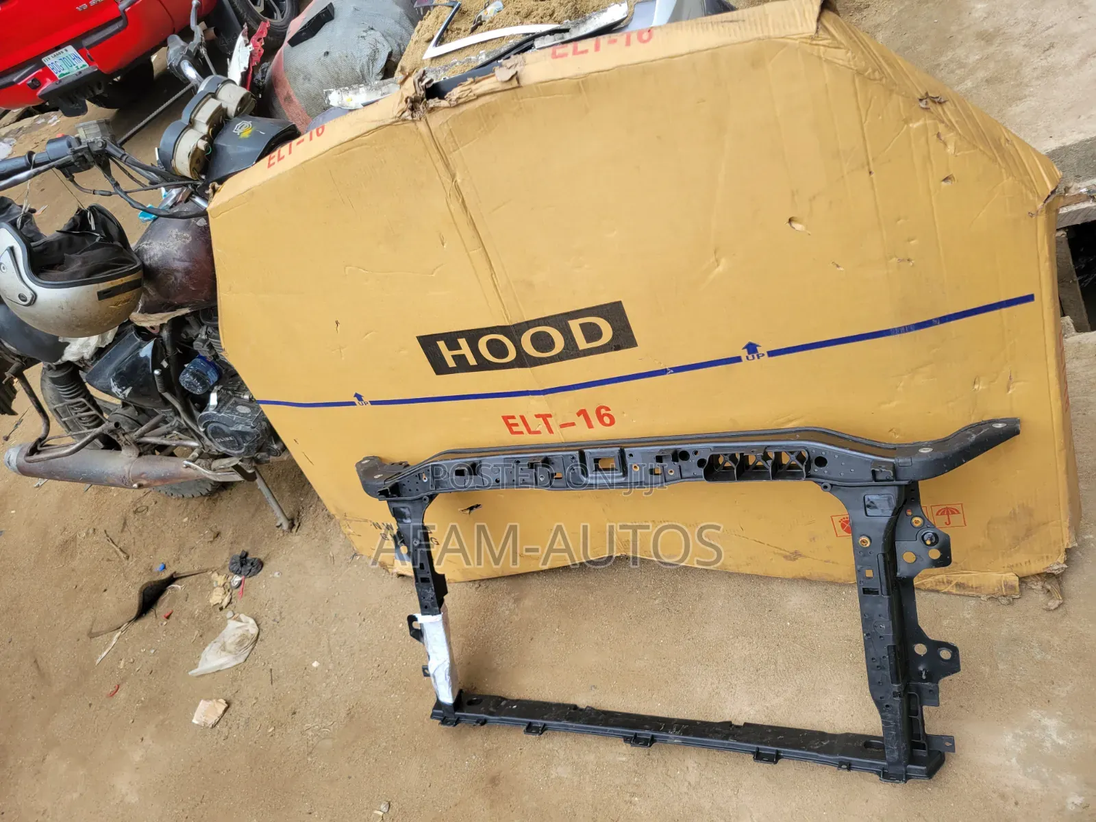 Hyundai Elantal Bumper $ Hood 2017