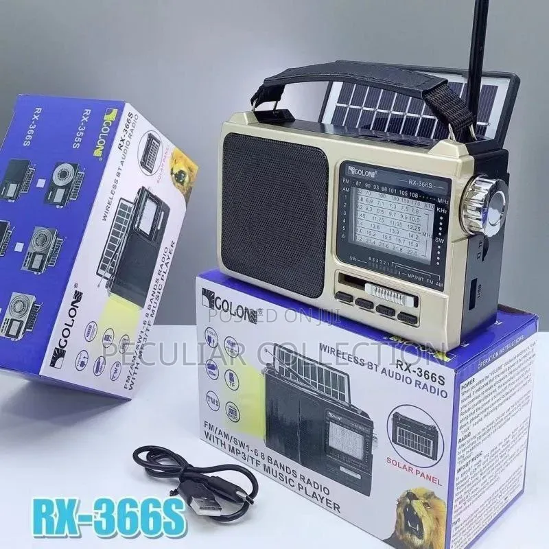Solar Transistor FM Radio, Mp3 Flashlight: FREE DELIVERY -