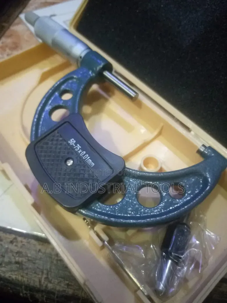Mitutoyo Outside Micrometer 50–75 Mm and a 0.01 Mm