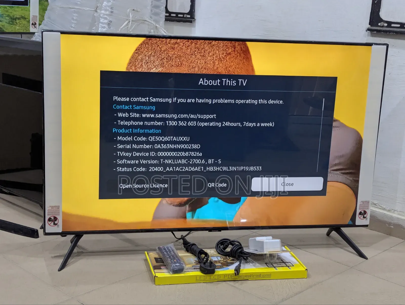 Samsung 50" Inches Qled Q60T Bezel-Less Screen 2020Model Smart TV