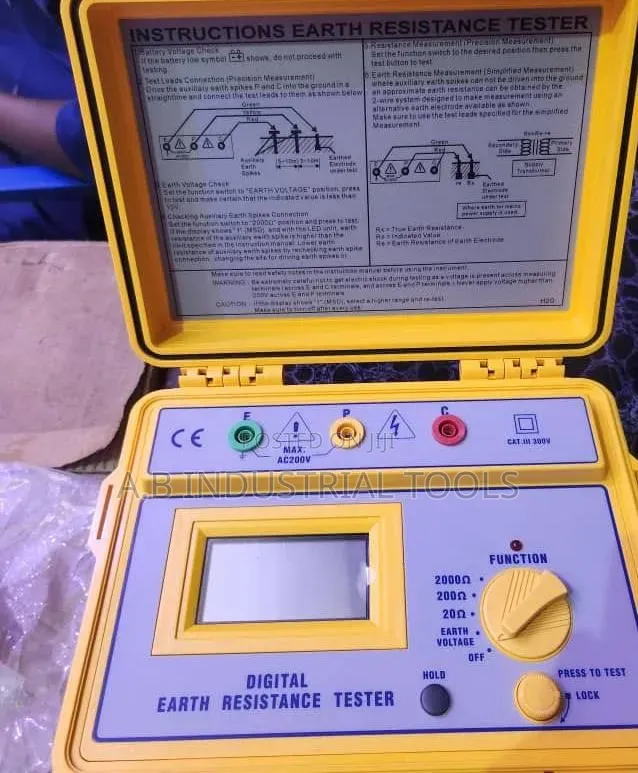 Digital Earth Resistance Tester