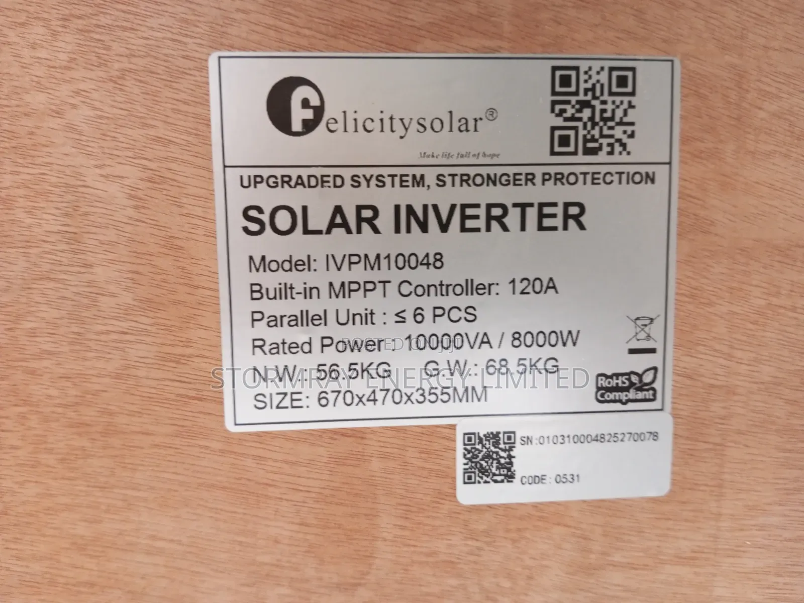 Felicity 10kva Transformer Based Hybrid Inverter
