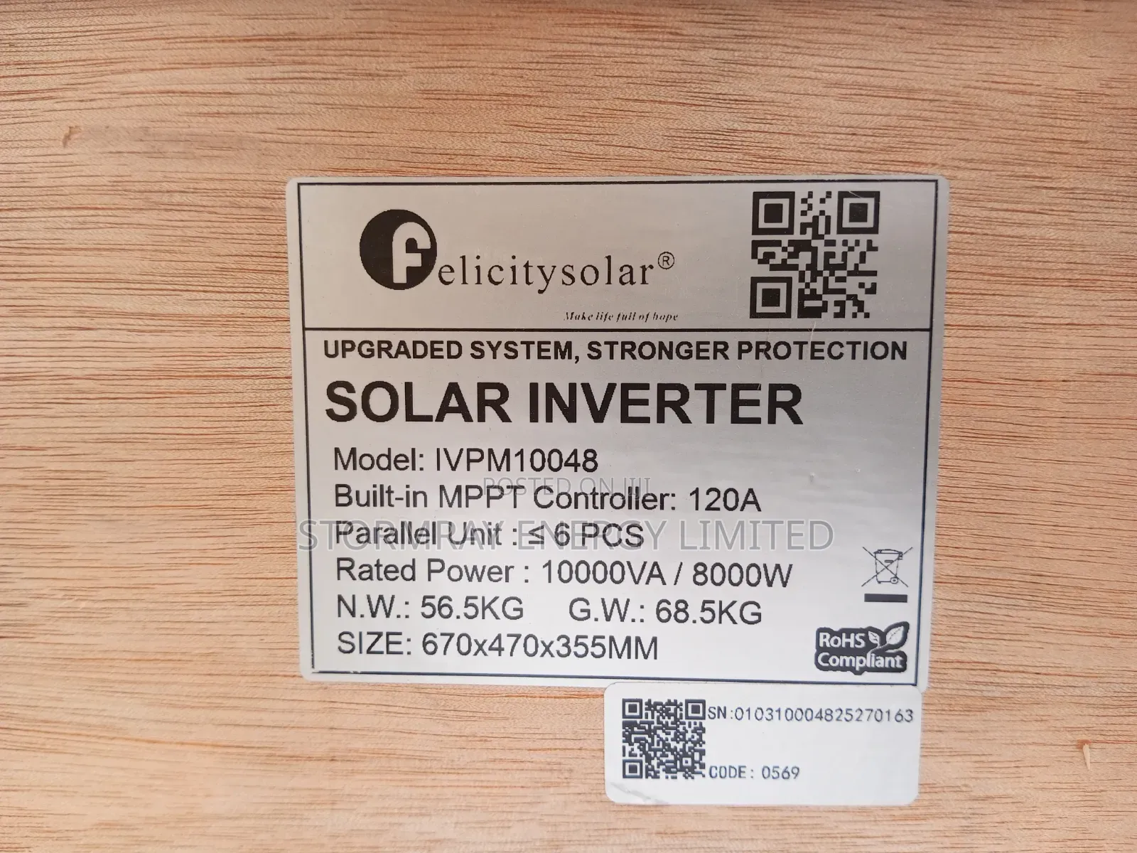 Felicity 10kva Transformer Based Hybrid Inverter