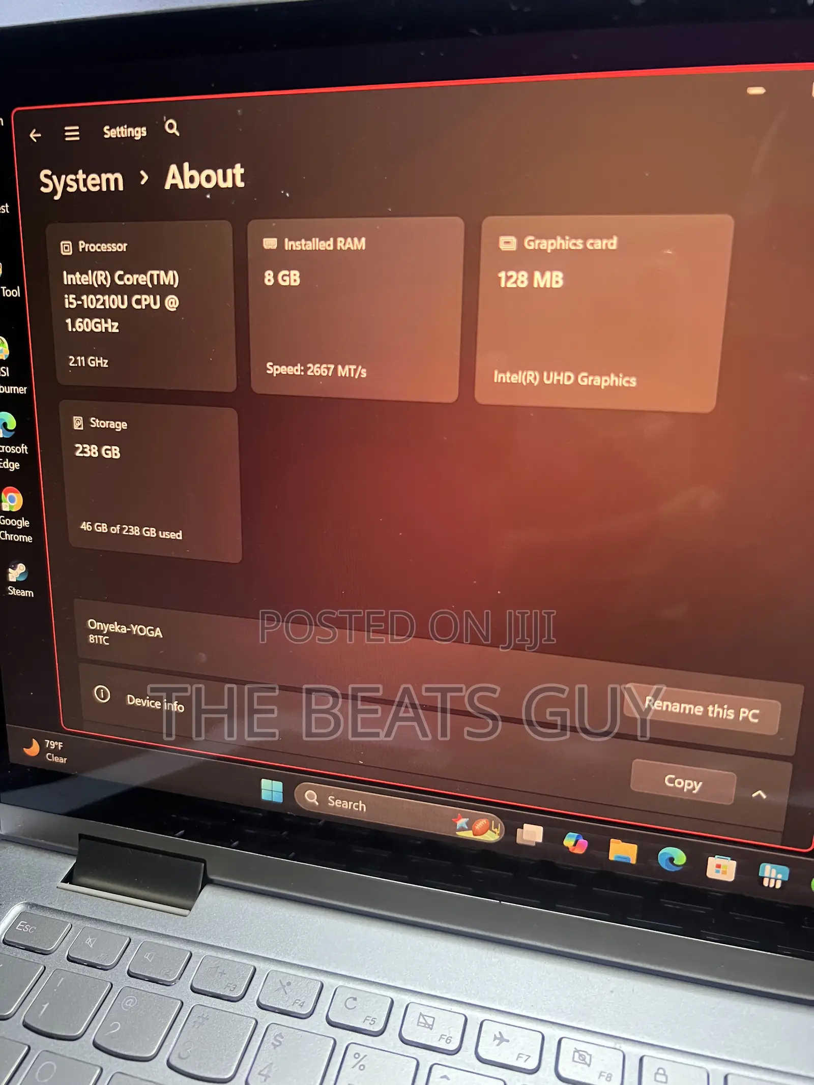 Laptop Lenovo Yoga C740 8GB Intel Core i5 SSD 256GB