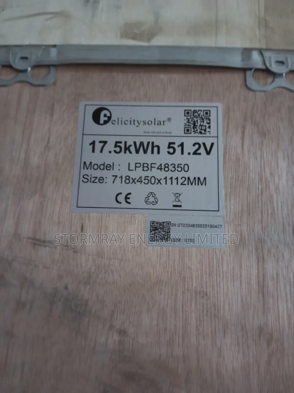 17.5kWh Old Model Felicity Lithium Battery