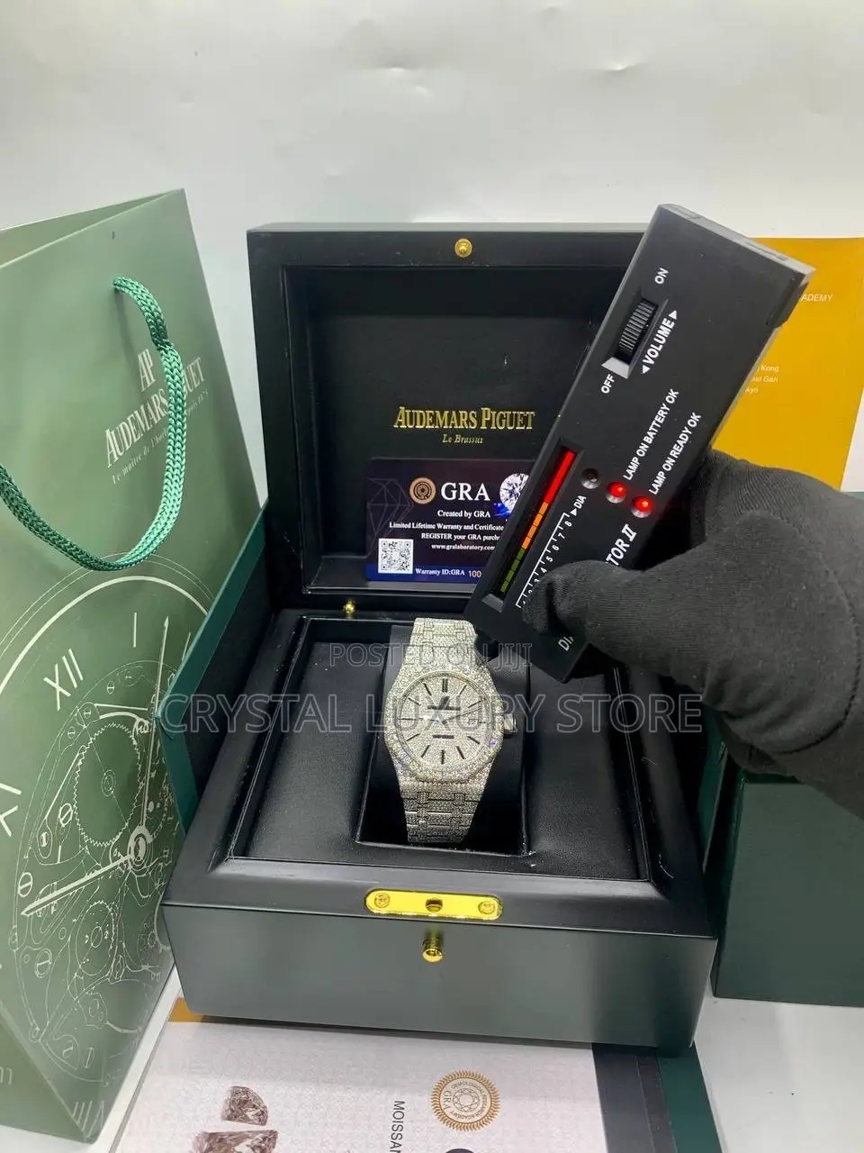 Audemars Piguet Quality Luxury Moissanite Diamond Wristwatch