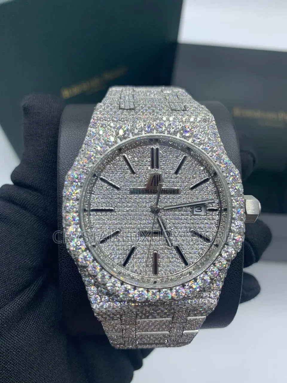 Audemars Piguet Quality Luxury Moissanite Diamond Wristwatch