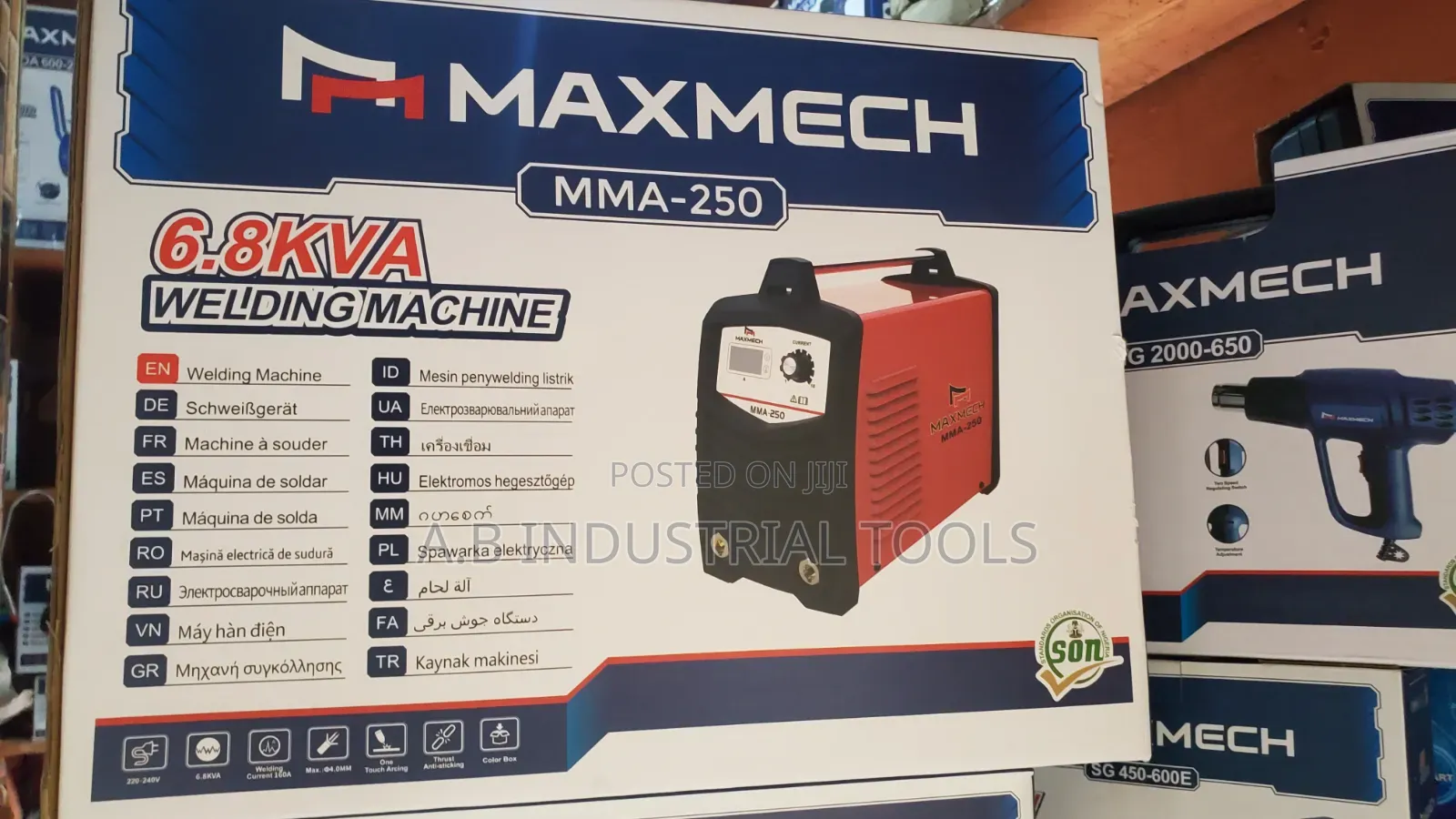 Maxmech Welding Machine MMA-250 6.8KVA