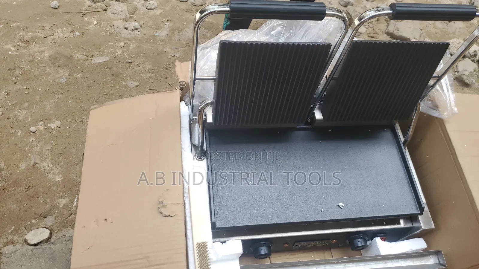 Commercial-Grade Double Electric Contact Grill