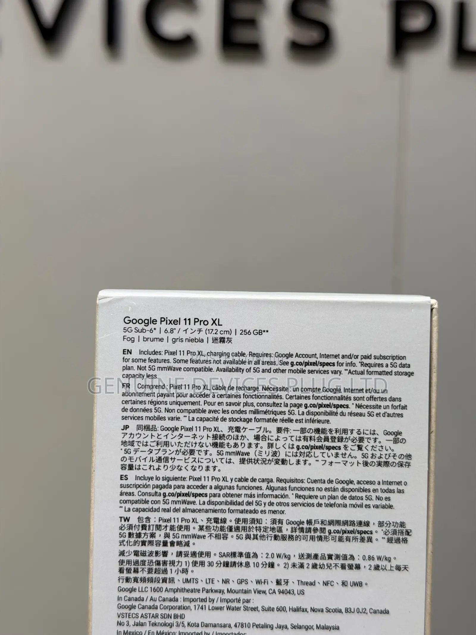 New Google Pixel 11 Pro XL 256 GB
