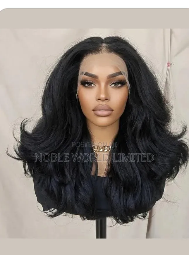 Human Hair Blend Wig