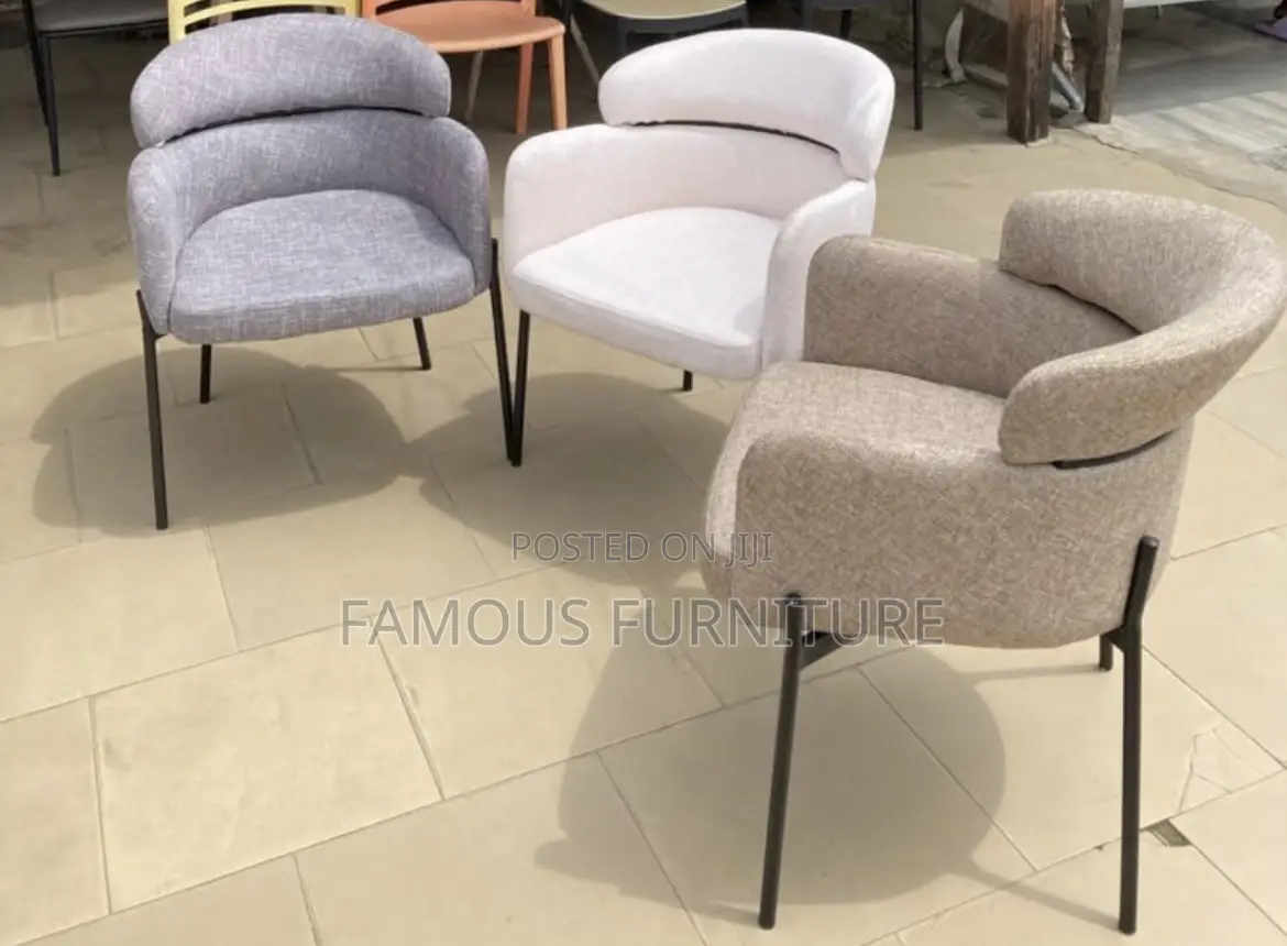 Modern Upholstered Accent Chairs Featuring Curved