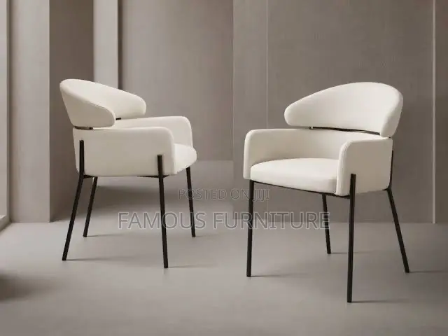 Modern Upholstered Accent Chairs Featuring Curved