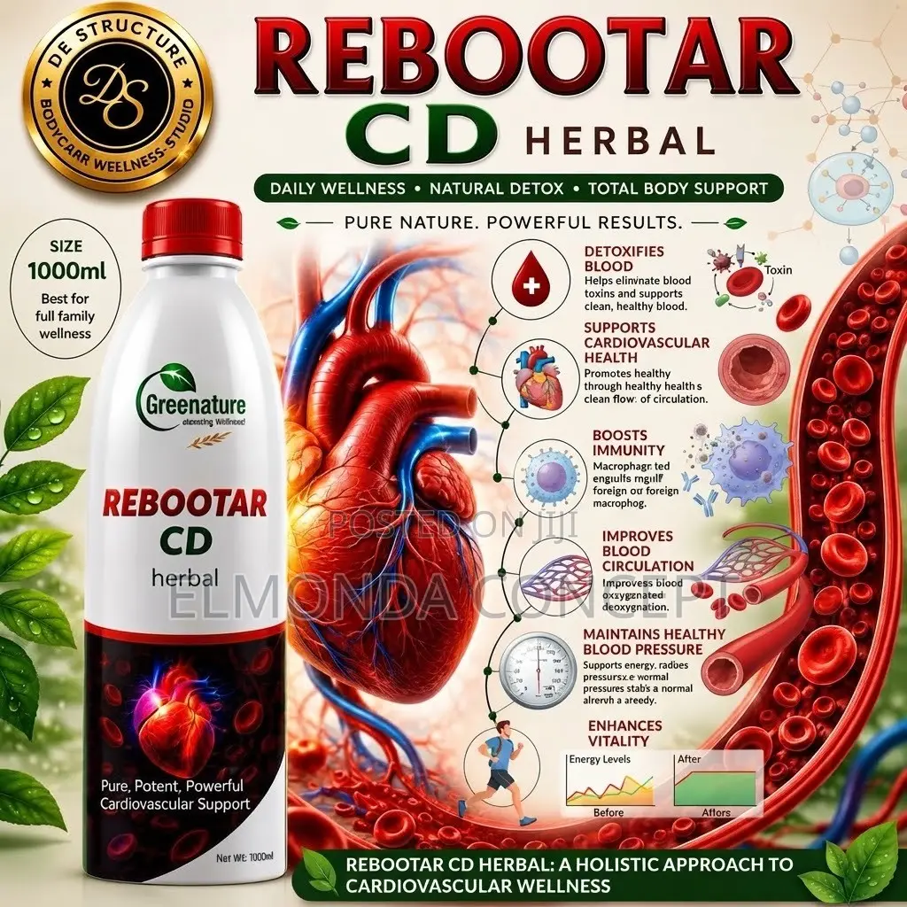 Rebootar CD Herbal Drink 1000ml | Cardiovascular Wellness Support