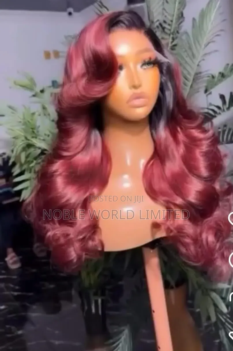 Loose Bounce Wine Color Wig