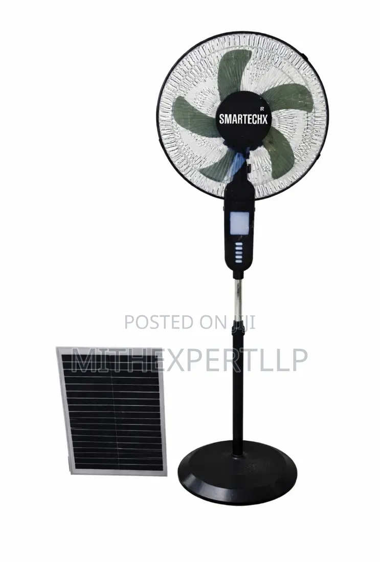 SMX 16" AC/DC Standing FAN SMX0010 - With Solar Panel