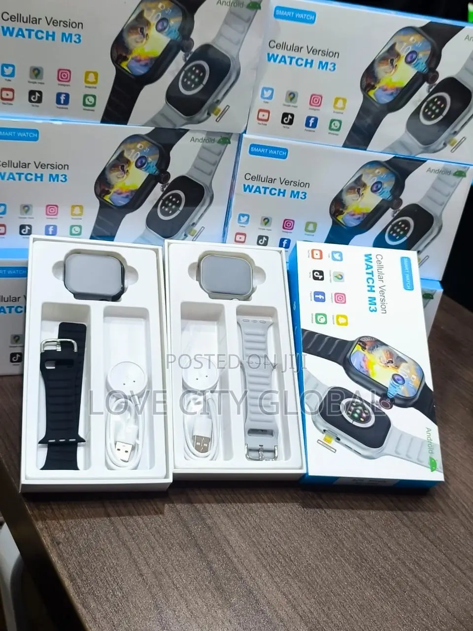 M3 B29 SIM Card Smartwatch Unisex HD Camera, BT Call, Fitness Tracki