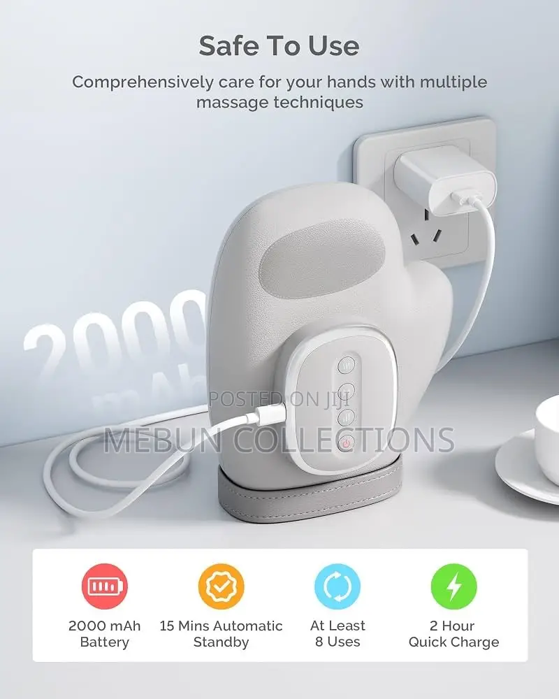 Rechargeable Hand Massager With Heat Compression for Relief