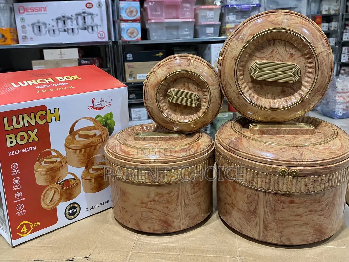 Marble Design Insulated Hot Pot Set 4-Piece 2.5L / 5.0L / 8.0l/16.0l