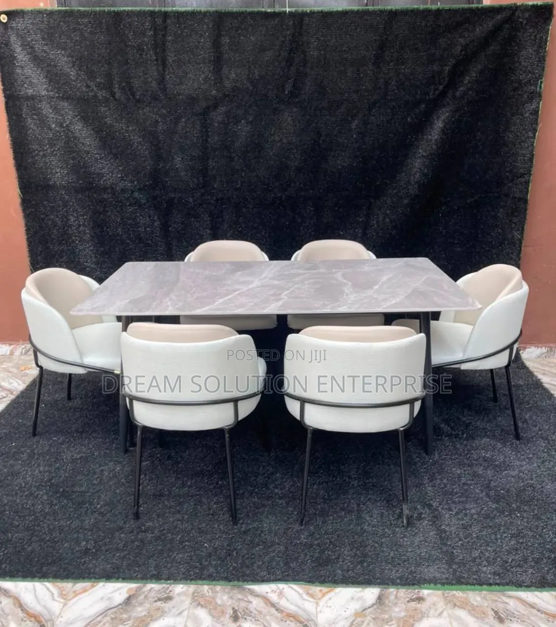 Standard Quality Imported Foreign Dinning Table With Six Chairs