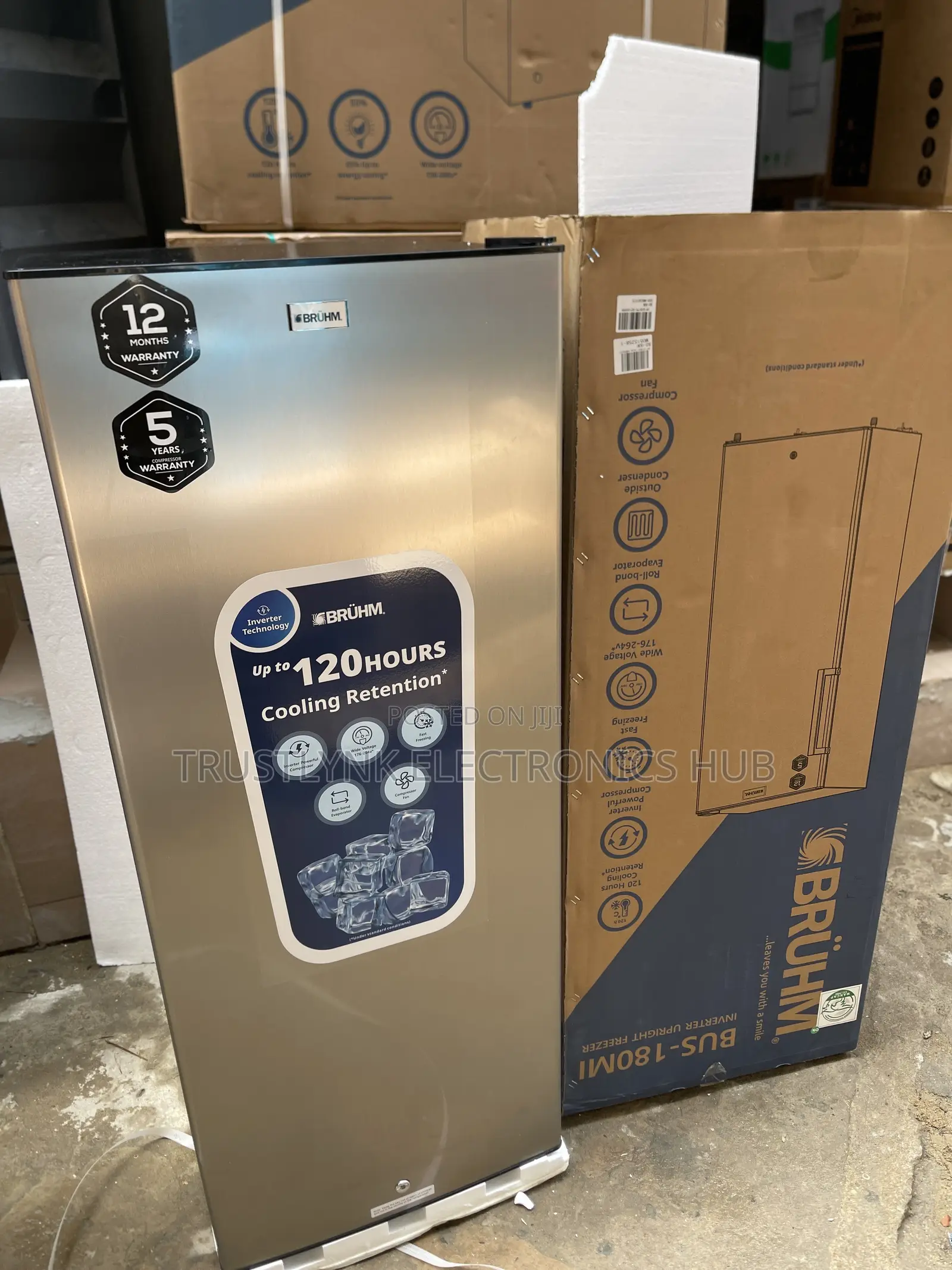 Inverter Upright Ice Block Freezer