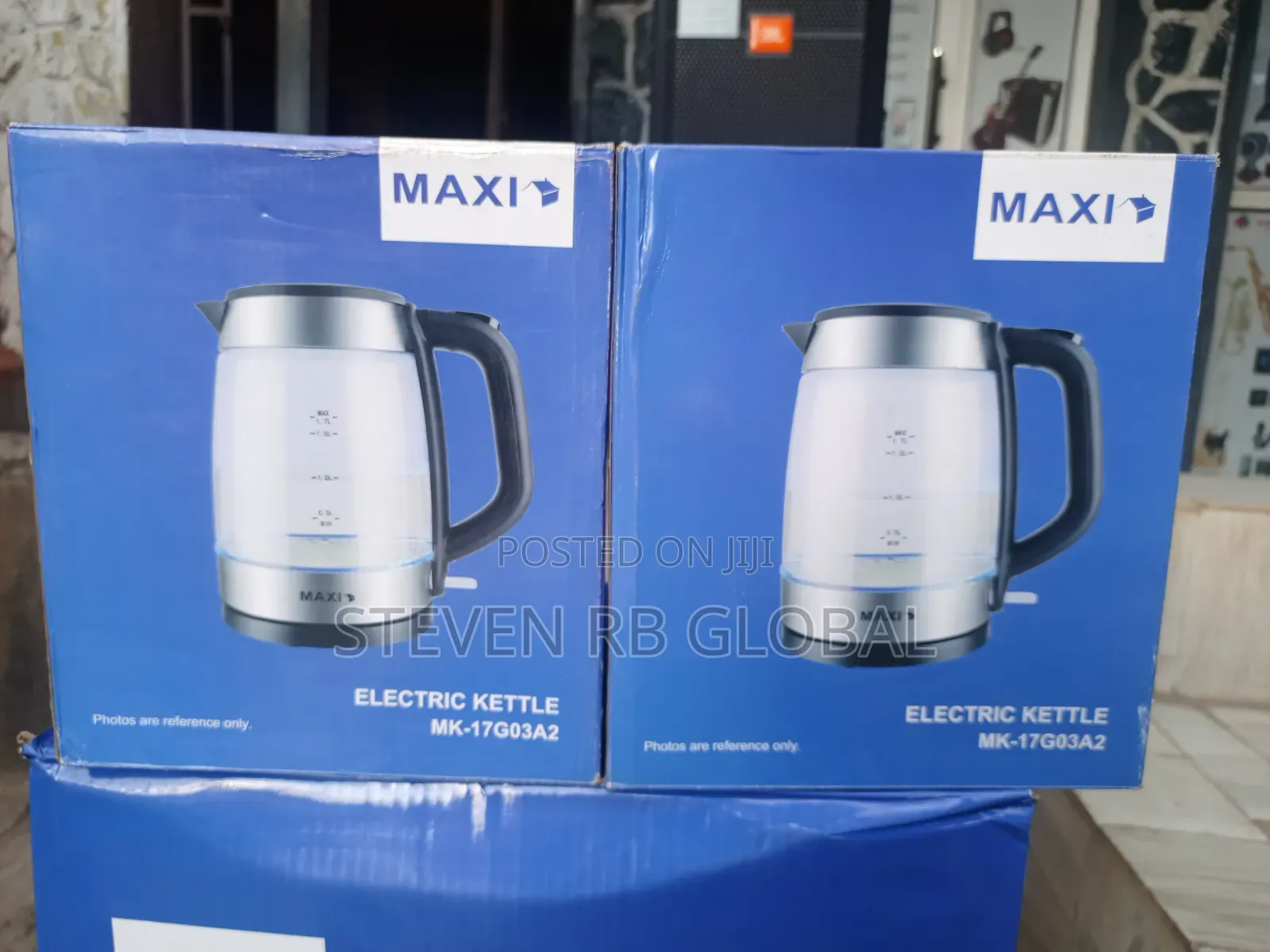 Maxi 1.7l Glass Electric Kettle | Mk-17go3a2