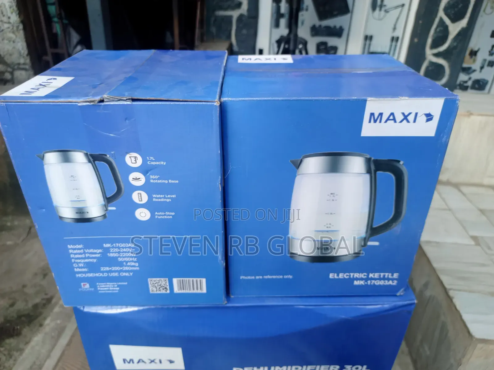 Maxi 1.7l Glass Electric Kettle | Mk-17go3a2