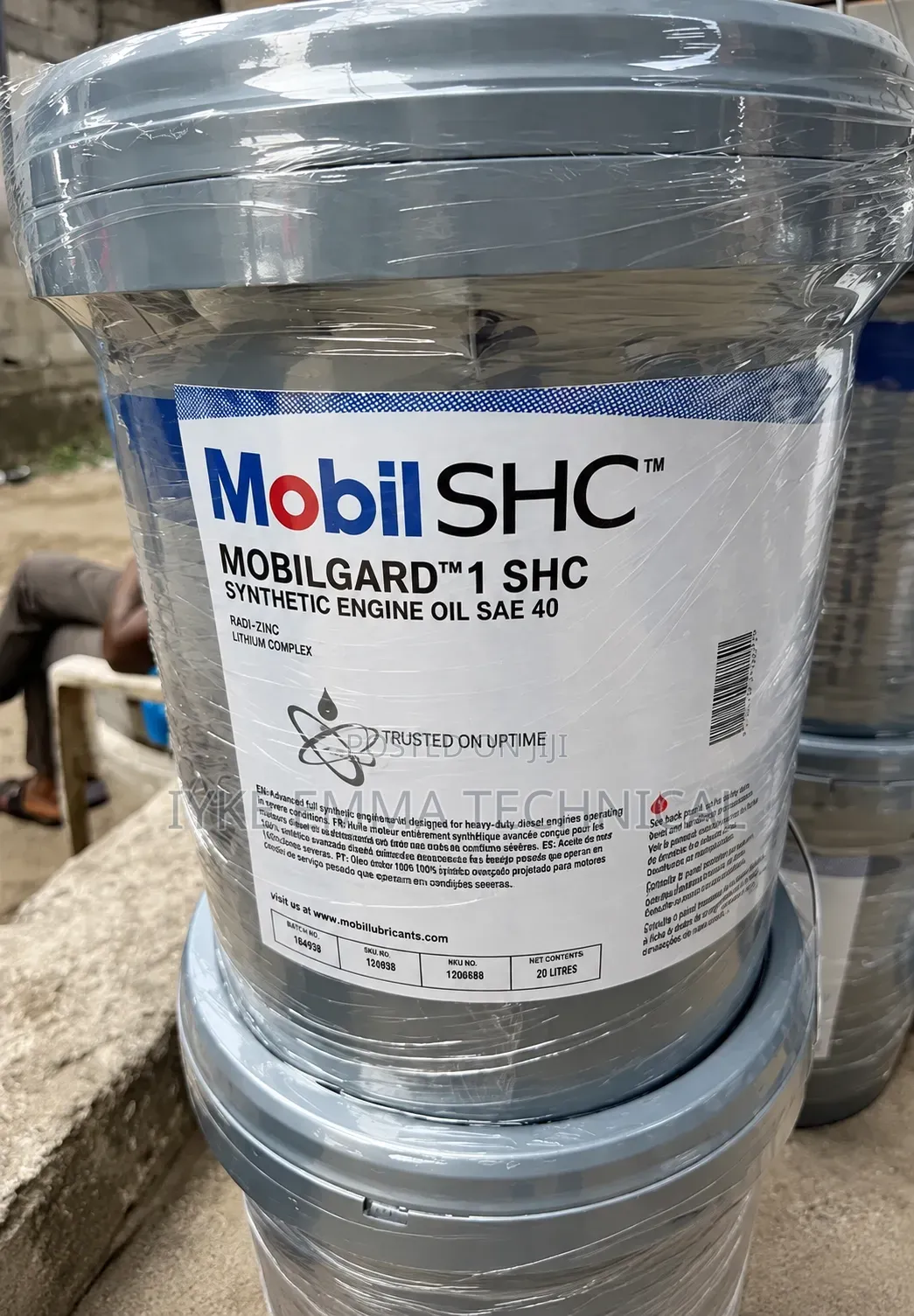 Mobilgard SHC 1 Synthetic Engine Oil 20L