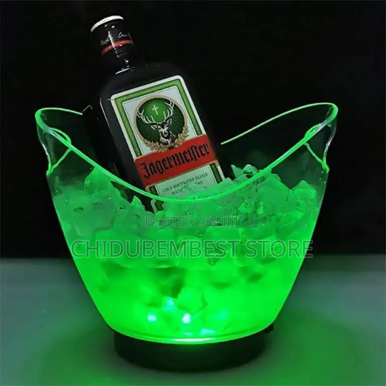 Rechargeable Led Light Acrylic Champagne Ice Bucket
