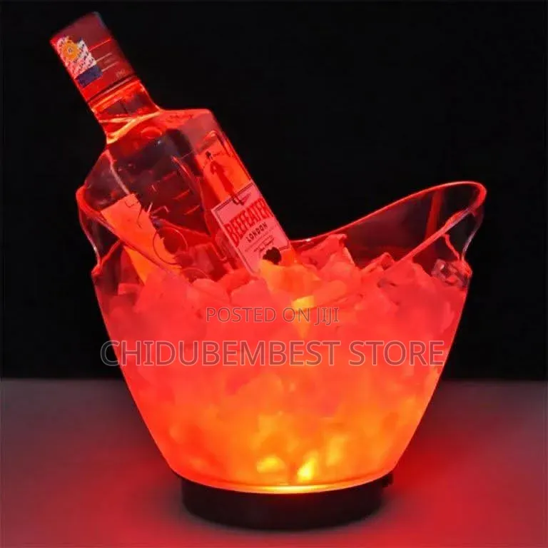 Rechargeable Led Light Acrylic Champagne Ice Bucket