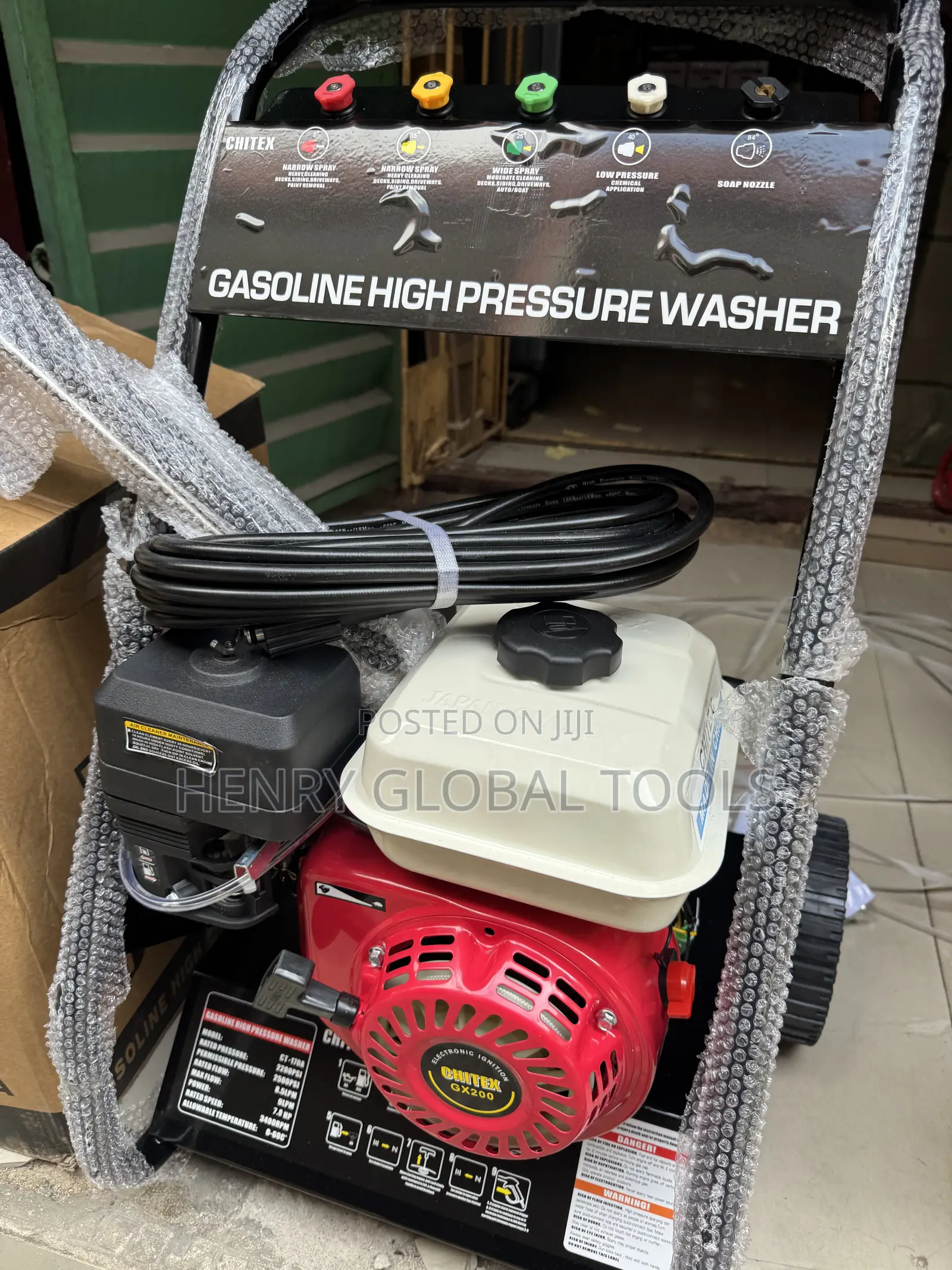 Chitex Ct-170a 7.0hp Gasoline High Pressure Washer – 2500 Psi