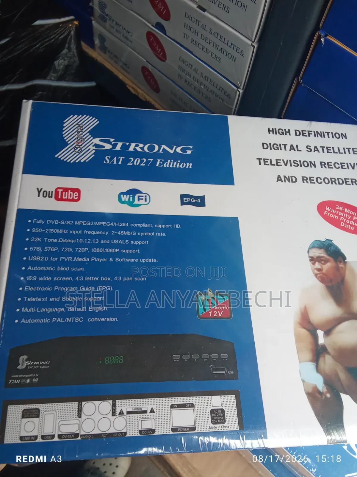 Strong Satellite Free-Air WiFi Digital Decorder + Satelite Dish