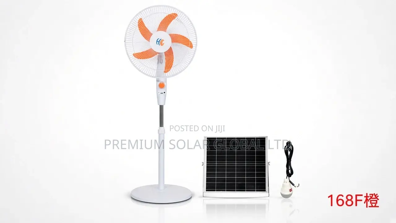Holy Grace Solar Standing Fan