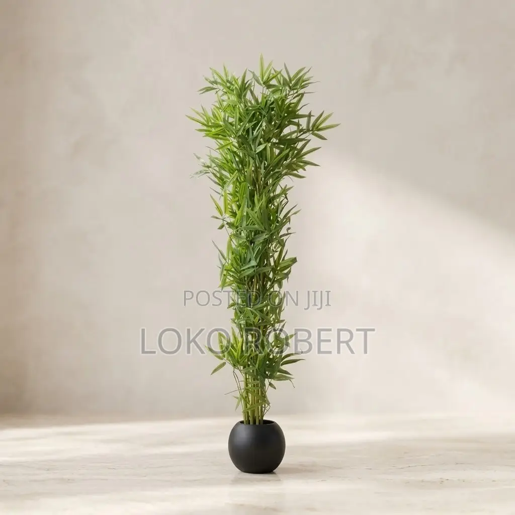 Stunning Artificial Flower Blue Blossom Floor Plant in Luxury Vase