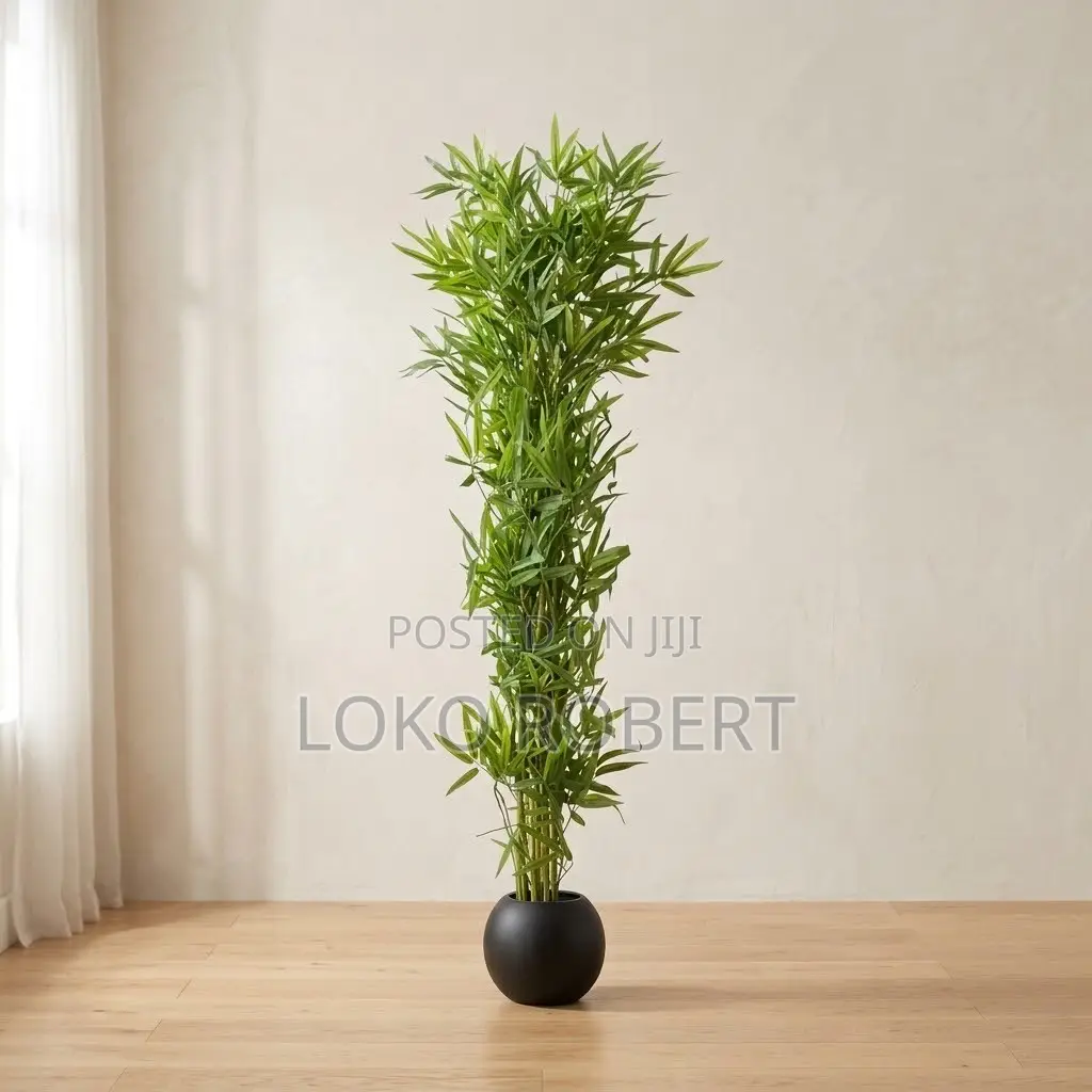 Stunning Artificial Flower Blue Blossom Floor Plant in Luxury Vase