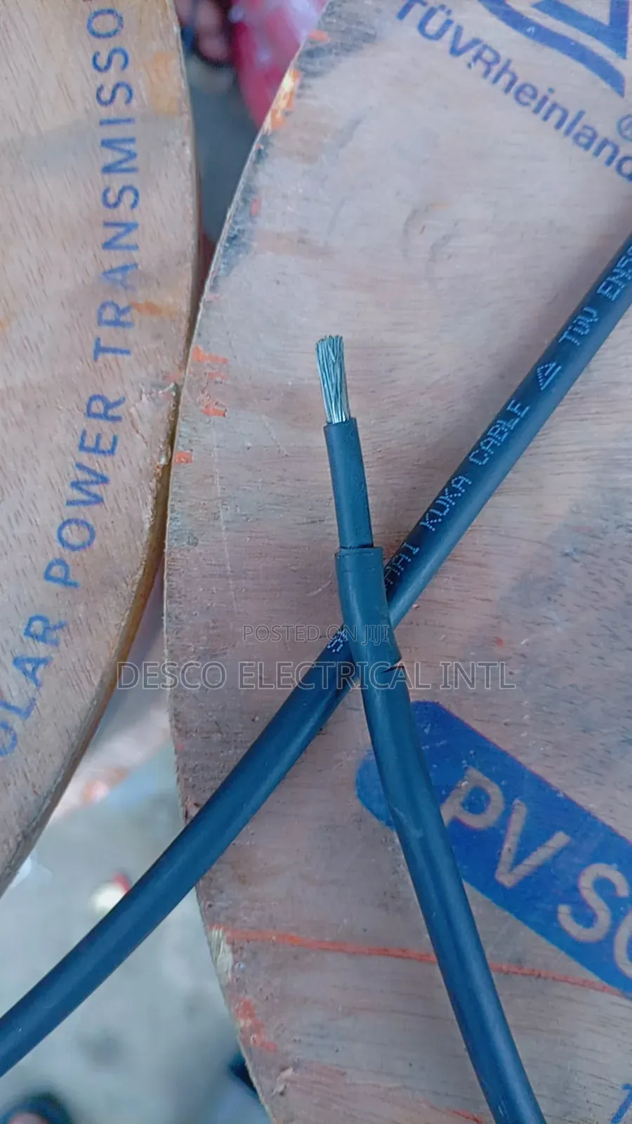 16mm Single Flex Dc Cable White Copper Full Gauge Wire