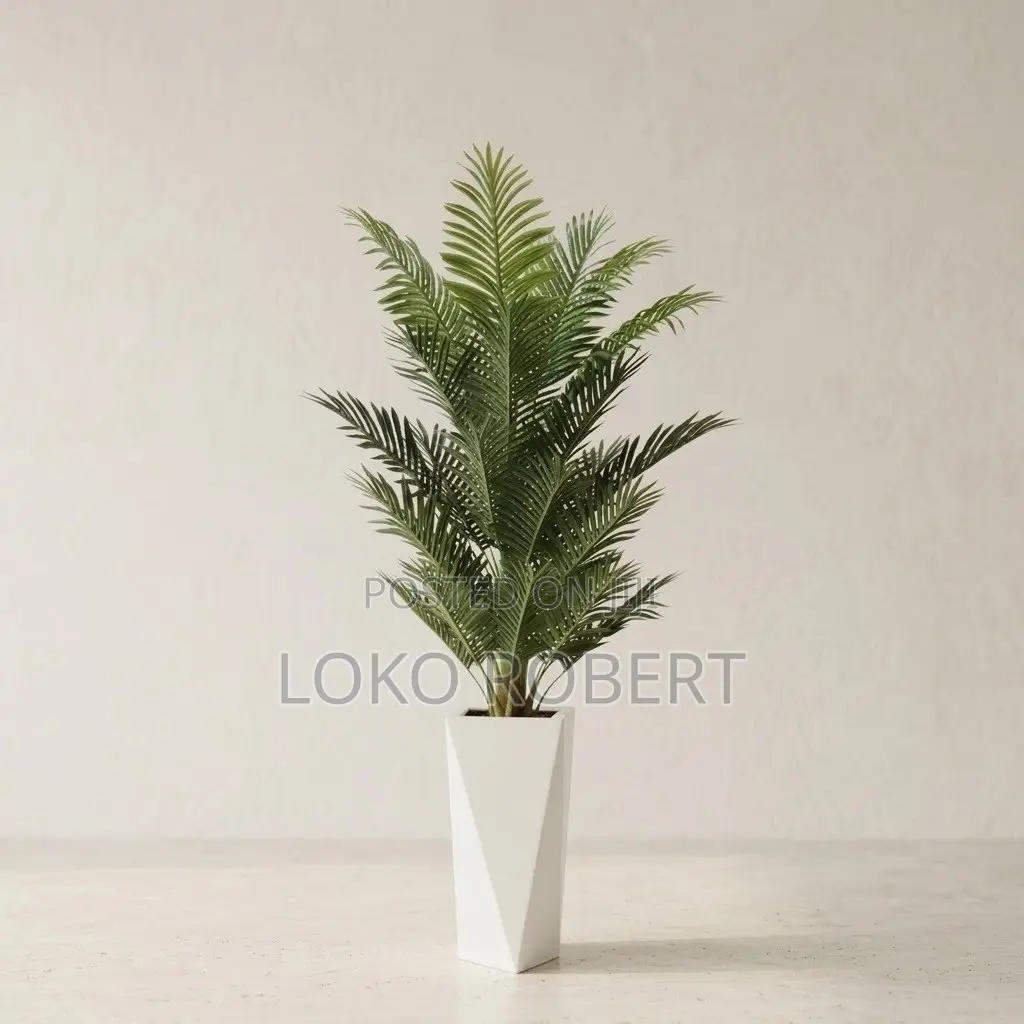 Premium Artificial Flower Cycas Palm Tree With Geometric Tapered Pot