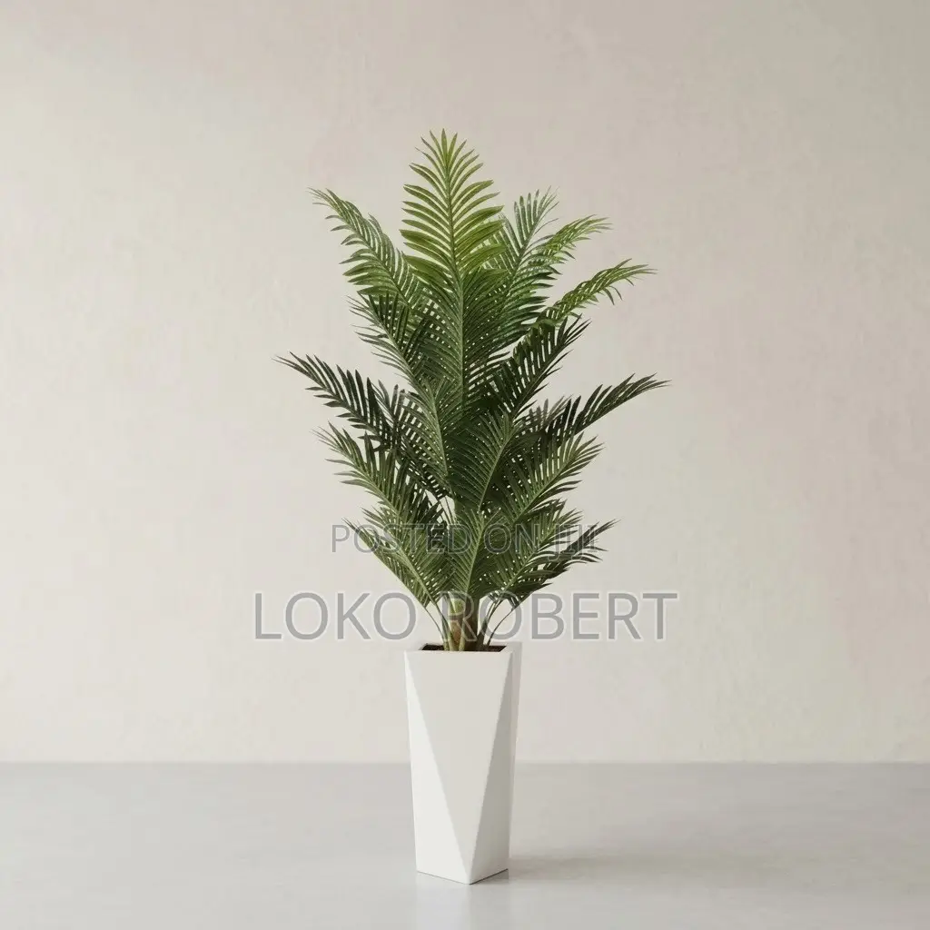 Premium Artificial Flower Cycas Palm Tree With Geometric Tapered Pot