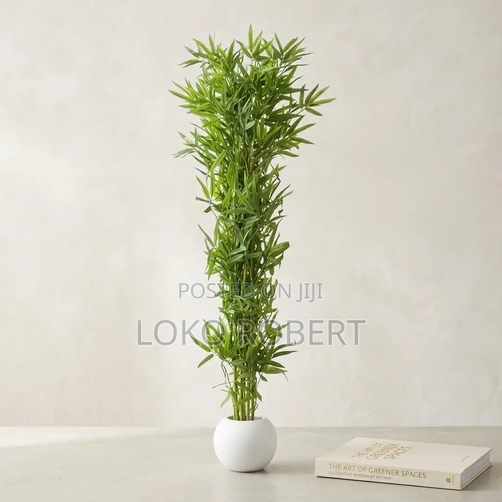 Stunning Artificial Flower Vase Blue Blossom Floor Plant in Vase