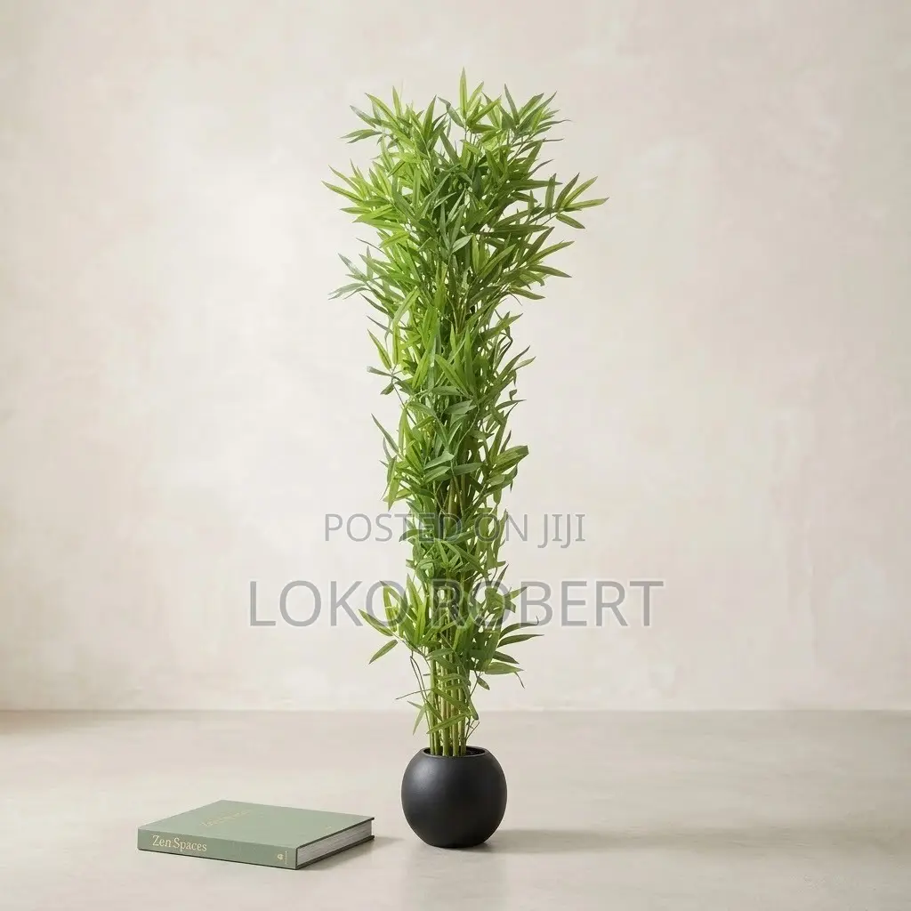 Stunning Artificial Flower Vase Blue Blossom Floor Plant in Vase